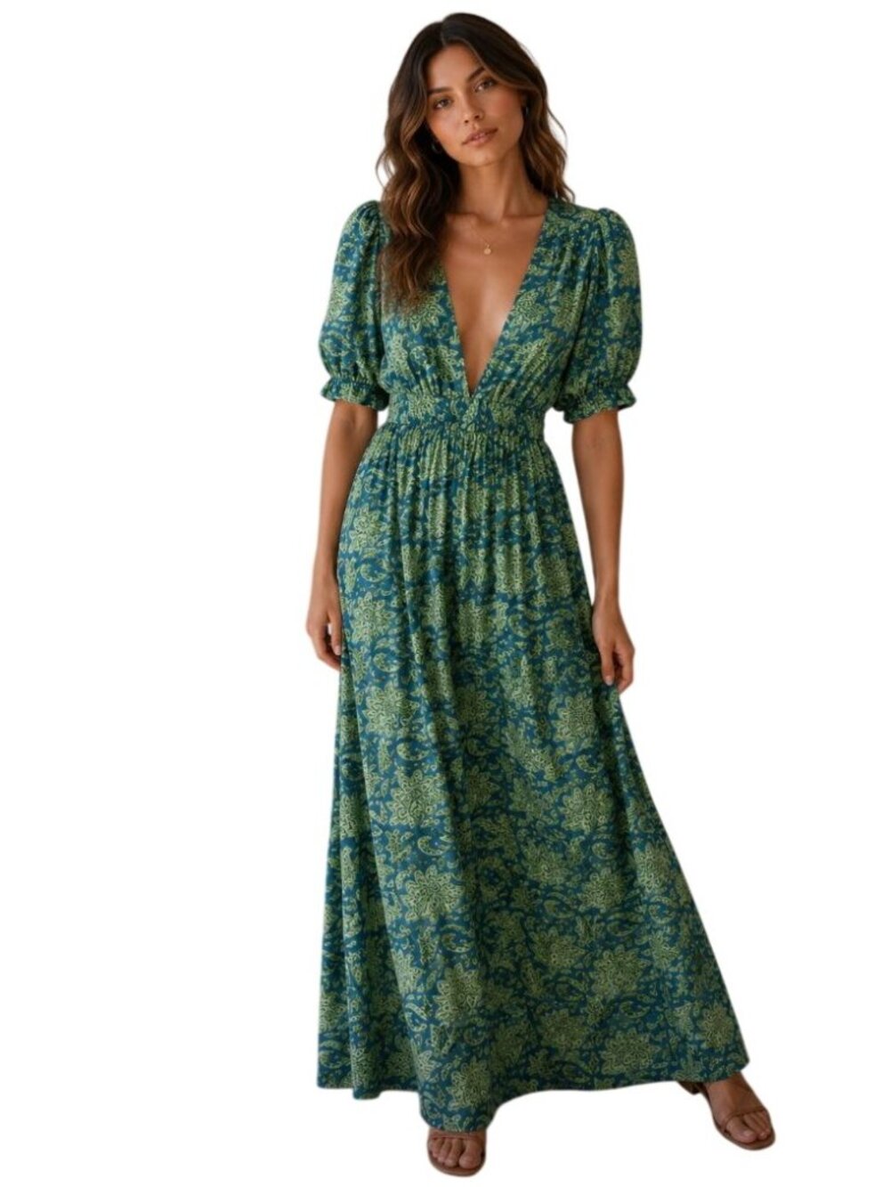HANNAH ARTWEAR Hannah Artwear Surya Maxi Dress in Narciso - Size 1 (S)